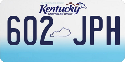 KY license plate 602JPH