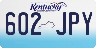 KY license plate 602JPY
