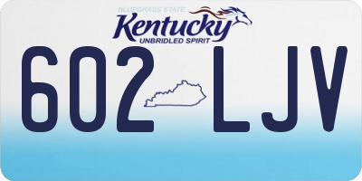 KY license plate 602LJV