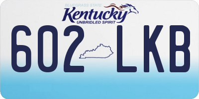 KY license plate 602LKB