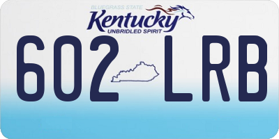 KY license plate 602LRB