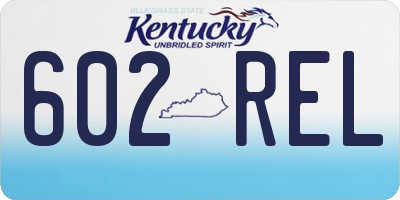 KY license plate 602REL
