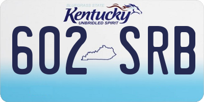 KY license plate 602SRB