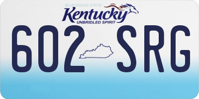 KY license plate 602SRG