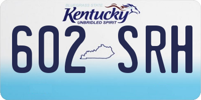 KY license plate 602SRH