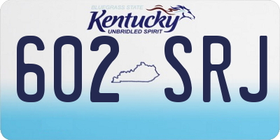 KY license plate 602SRJ