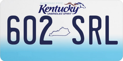 KY license plate 602SRL