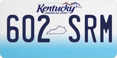 KY license plate 602SRM