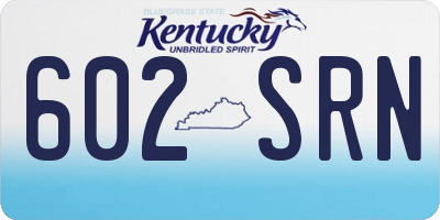 KY license plate 602SRN