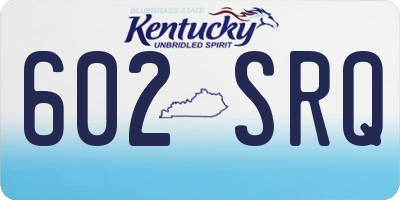 KY license plate 602SRQ