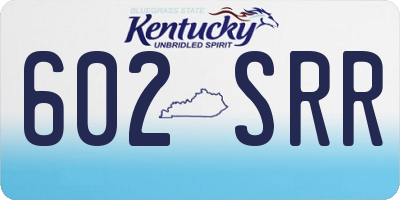 KY license plate 602SRR