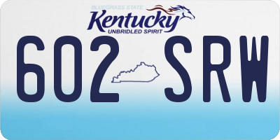 KY license plate 602SRW