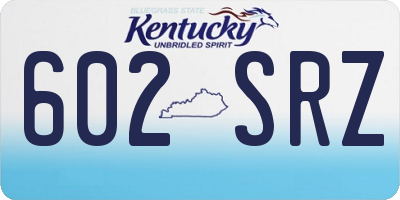 KY license plate 602SRZ