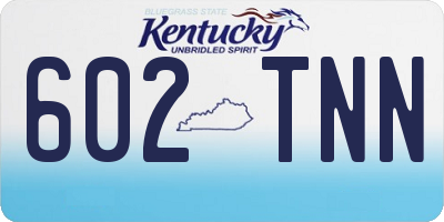 KY license plate 602TNN