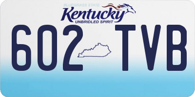 KY license plate 602TVB