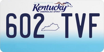 KY license plate 602TVF