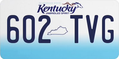 KY license plate 602TVG