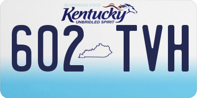 KY license plate 602TVH