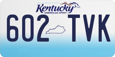 KY license plate 602TVK