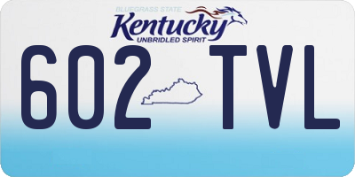 KY license plate 602TVL
