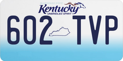 KY license plate 602TVP