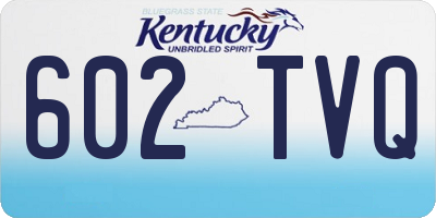KY license plate 602TVQ