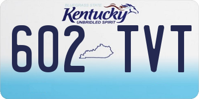KY license plate 602TVT