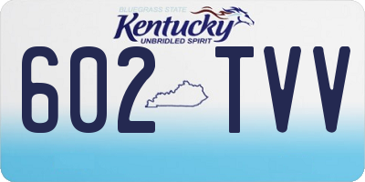 KY license plate 602TVV