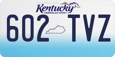 KY license plate 602TVZ