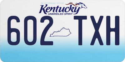 KY license plate 602TXH