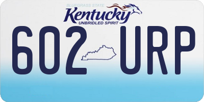 KY license plate 602URP