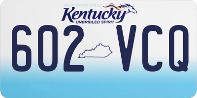 KY license plate 602VCQ