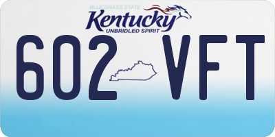 KY license plate 602VFT
