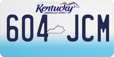 KY license plate 604JCM