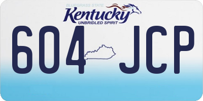 KY license plate 604JCP