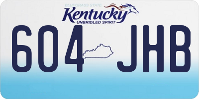 KY license plate 604JHB