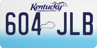 KY license plate 604JLB
