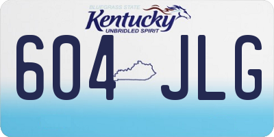 KY license plate 604JLG