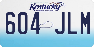 KY license plate 604JLM