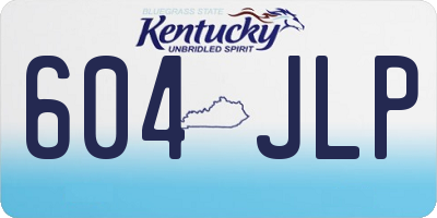 KY license plate 604JLP