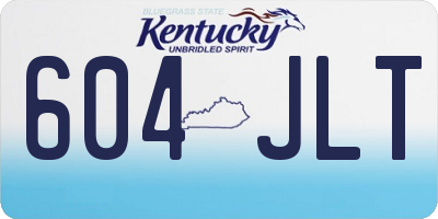 KY license plate 604JLT