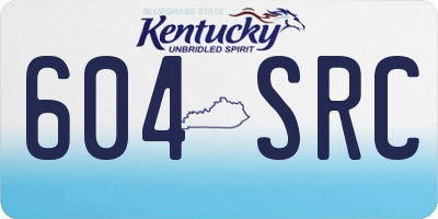 KY license plate 604SRC