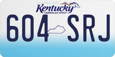 KY license plate 604SRJ
