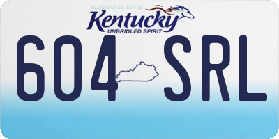 KY license plate 604SRL