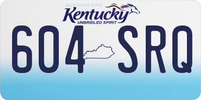 KY license plate 604SRQ