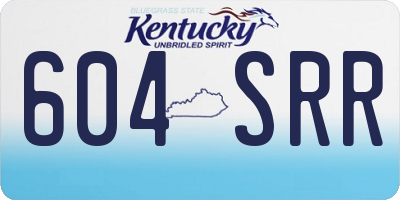 KY license plate 604SRR