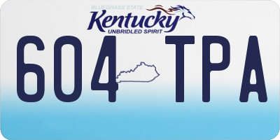 KY license plate 604TPA