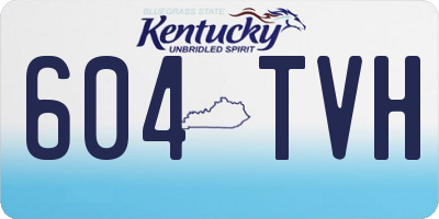 KY license plate 604TVH