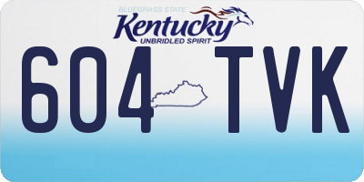 KY license plate 604TVK