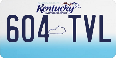 KY license plate 604TVL